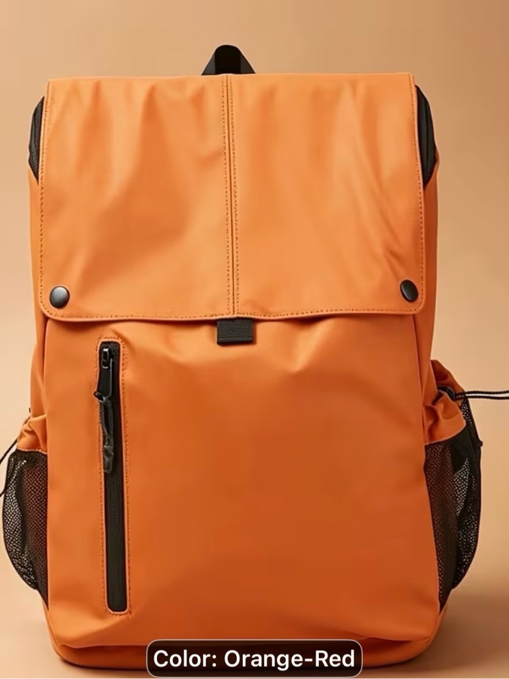 Orange Casual Backpack